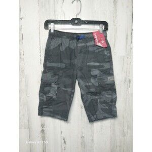 Union Bay Boys Medium Black Camo Cargo Shorts